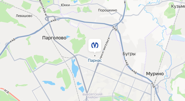 Карта выезда электрика на Парнасе