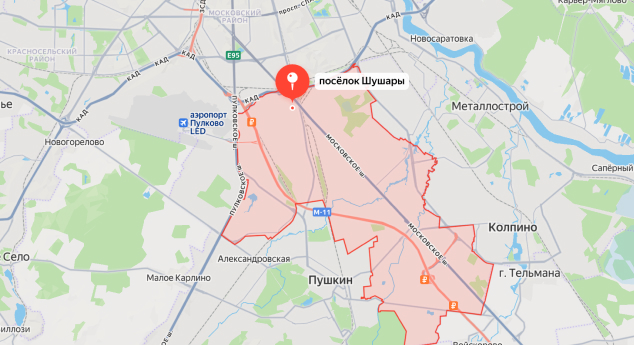 Карта обслуживания электрика в Шушарах